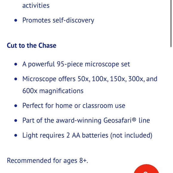 Brand new with tags! Kids microscope set STEM science educational learning - Picture 6 of 8